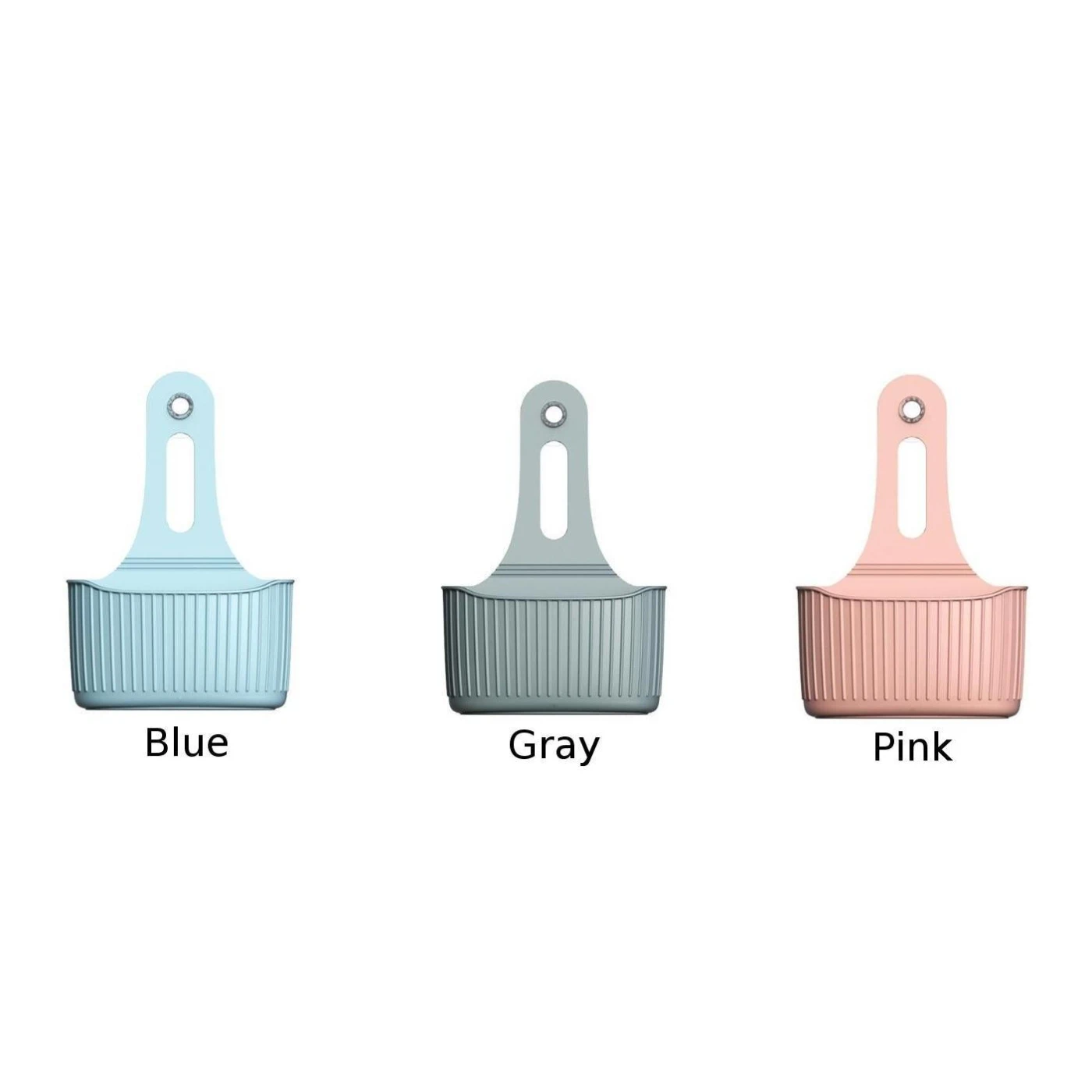Kitchen Hanging Basket Sink Sponge Drain Holder Bathroom Storage Rack Organizer PVC 23*16cm basket strong suction