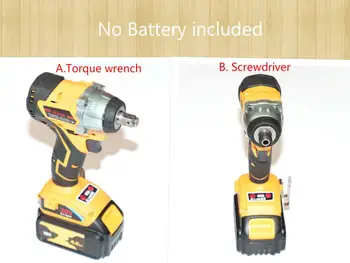 

Cheapest 2700R 3500t For 18V Dewalt Torque Wrench screwdriver brushless motor Cordless Impact Wrench Power tool without battery