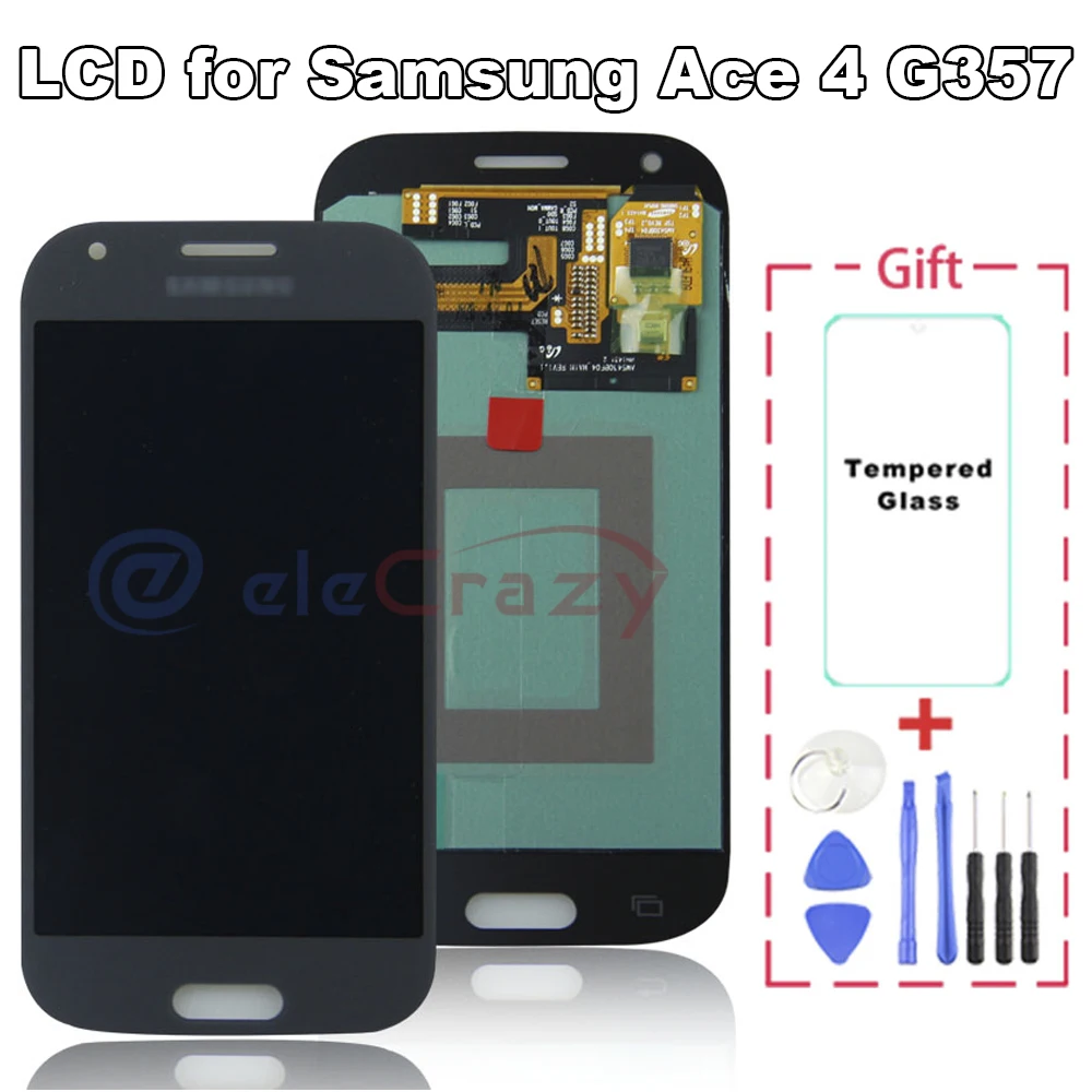 Оригинальный Для Samsung Galaxy Ace 4 G357 ЖК дисплей G357F G357FZ сенсорный экран дигитайзер