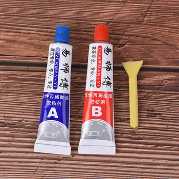

2pcs ( A+B) Modified Acrylic Glue Adhesive For Metal Plastic Wood Crystal Glass Jewellery Superior Strength Kafuter