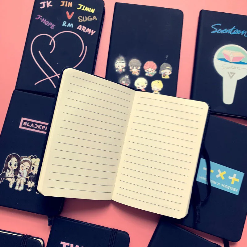 Seventeen IZONE Got7 BlackPink Twice TXT Ноутбук PU школьные принадлежности карманная Книга S. COUPS JUN JEONGHAN JISOO MOMO MINA