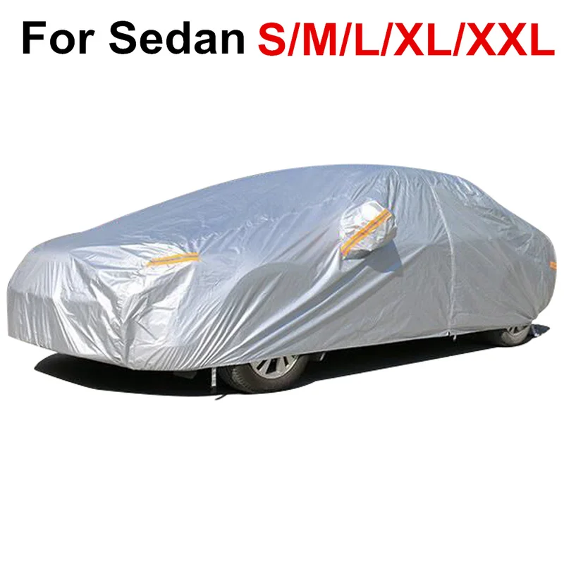 

Car Cover Coat For Sedan Universals Rain Coats Waterproof Dust Snow UV Protective Protector Covers S M L XL XXL D45