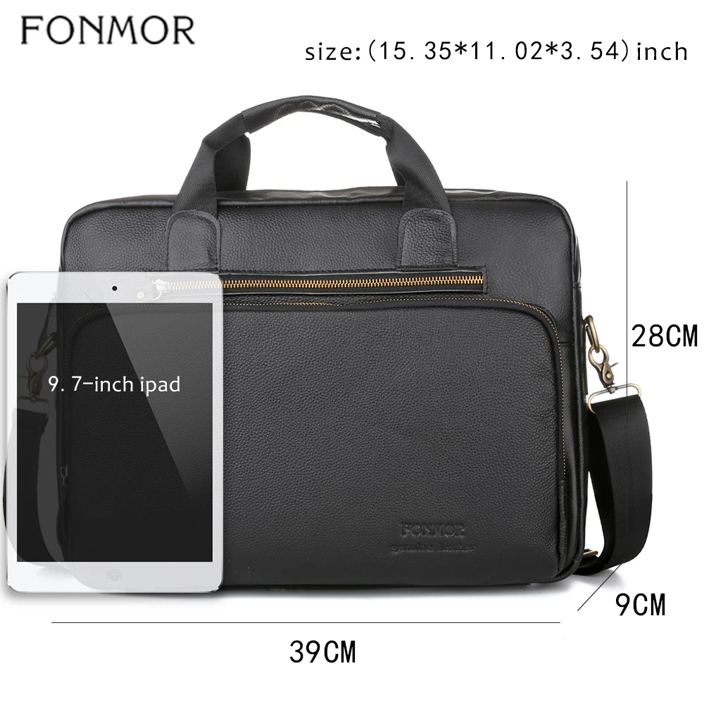 Fonmor мужской портфель из натуральной кожи 15," сумки-мессенджеры для ноутбука женские деловые сумки через плечо повседневные сумки-тоут Новые