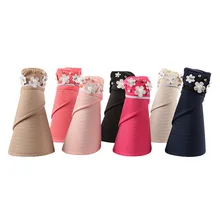 Женская пляжная шляпа с защитой от ультрафиолета, повседневные козырьки, складная Кепка для улицы, SAL99