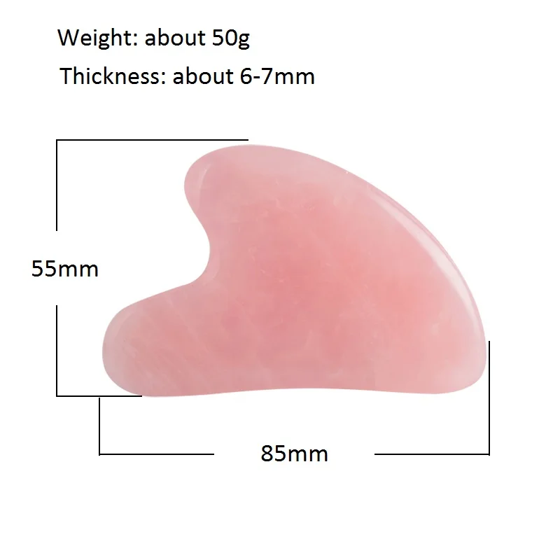 1pcs Finger shape Натуральный розовый кварц соскабливающая доска гуашь в наборе уход за кожей лица скребок для кузова стопы Guash царапин массажер с украшением в виде кристаллов камень Гуа-Ша массаж инструменты - Цвет: 1pcs Finger shape