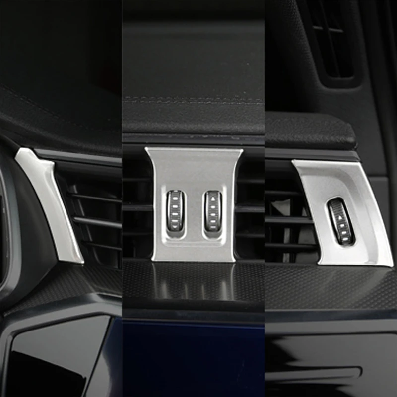 GELINSI для Audi A6 C8 стайлинга автомобилей переднего сиденья A/C воздуха на выходе Vent Панель крышка обрезки Стикеры аксессуары для интерьера