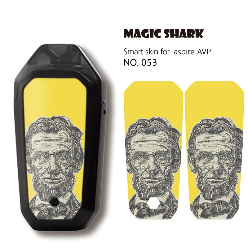 Чехол наклейка Magic Shark с леопардовым принтом стикером джокером фламинго злом ПВХ