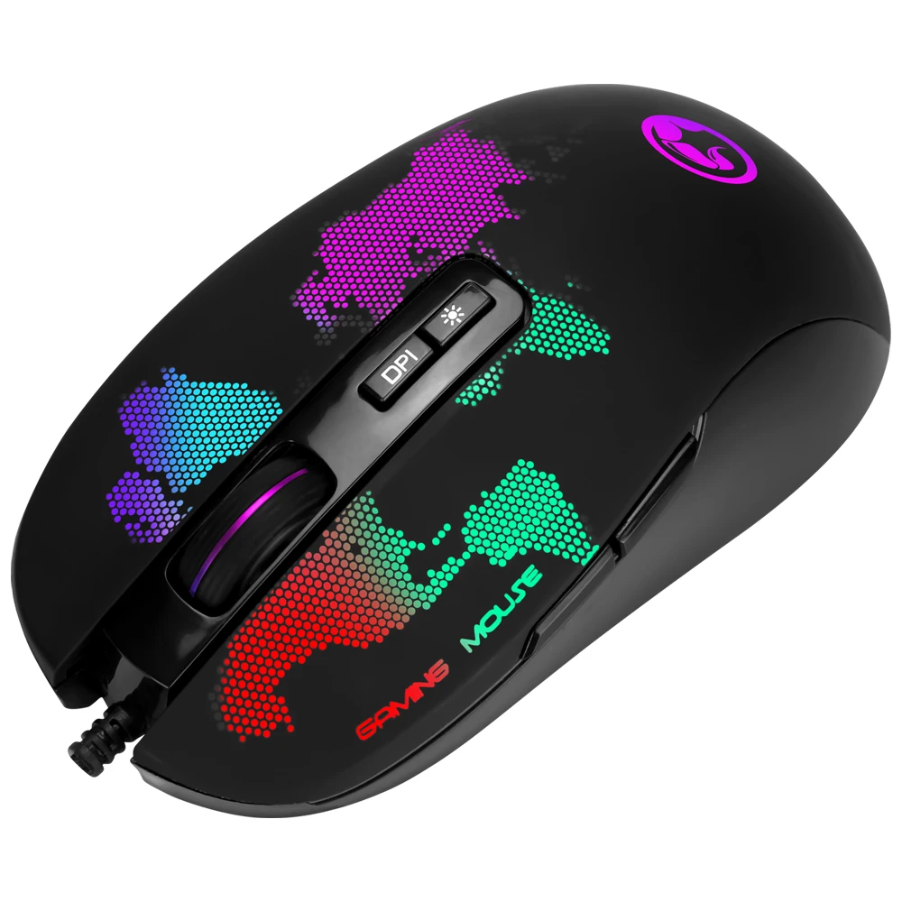 MARVO M422 RGB игровая мышь с подсветкой 4800 dpi компьютерные мыши с 7 кнопками