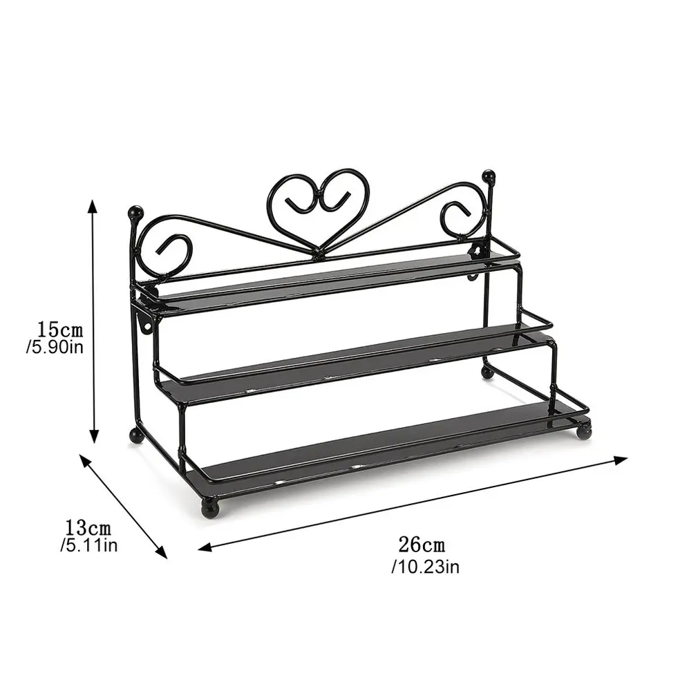 Кованый полированный ноготь хранилище стойка лестница трехслойная парфюмерная стойка подставка для помады подставка для ногтей дисплей стенд