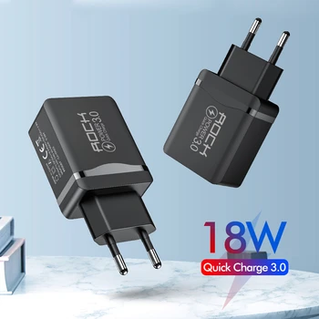 

2020 Quick Charge 3.0 QC 18W USB Charger For Xiaomi Redmi Note 8 7 QC3.0 Fast Charging USB Wall Phone Charger For Samsung s10