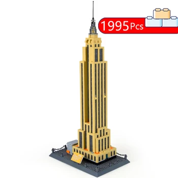 

NEW WANGE 5212 Famous Architecture Series Empire State Building blocks bricks Compatible lepining 21046 Educational children toy