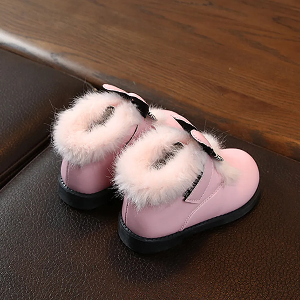 Войлочные сапоги зимняя обувь для девочек детская легкая с бантом в британском