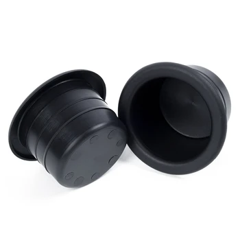 

Drinks Car Cup Holder Recessed Replacement Accessory Black Interior Parts 2pcs