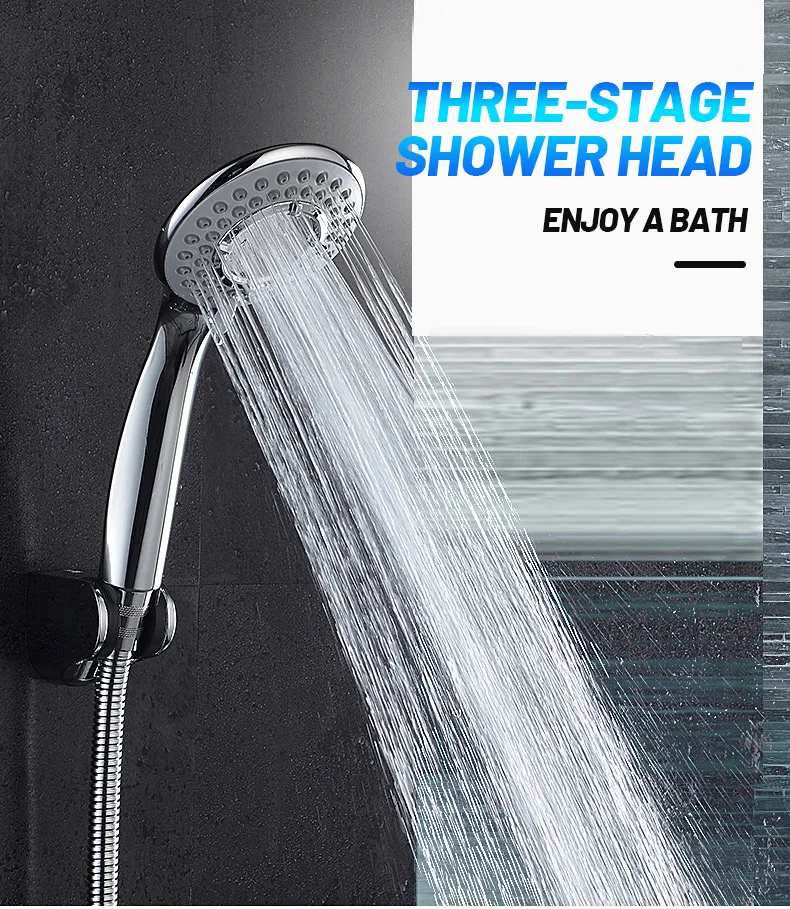 modos cabeça chuveiro alta pressão névoa massagem acessórios do banheiro abs