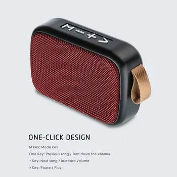 

G2 Outdoor Portable HIFI Wireless Bluetooth USB TF Card Speaker Subwoofer Multifunctional Styling Speaker