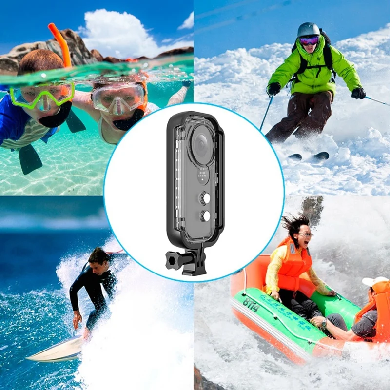 PULUZ 30 м подводный водонепроницаемый корпус защитный корпус чехол для Insta360 ONE X аксессуары для камеры и пряжка базовое крепление и винт
