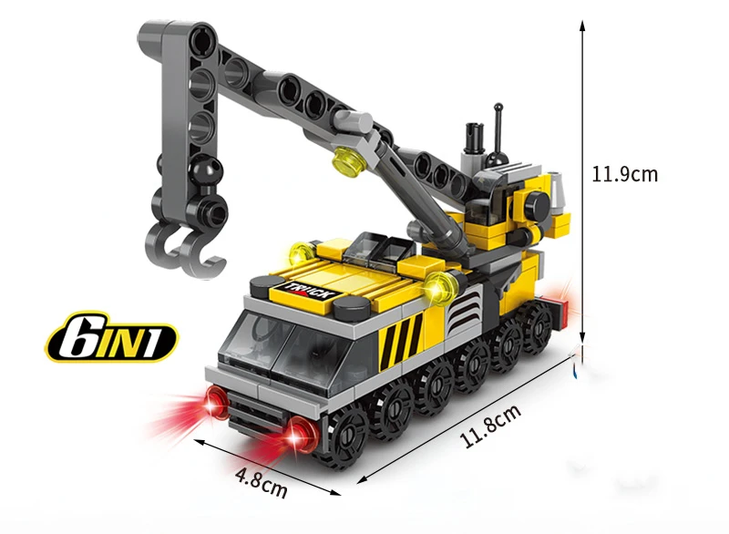 Children's Toys Building Blocks Friends Blocks Boys Girls Bricks Car Aircraft Excavator Crane City Building Engineering Vehicle (7)