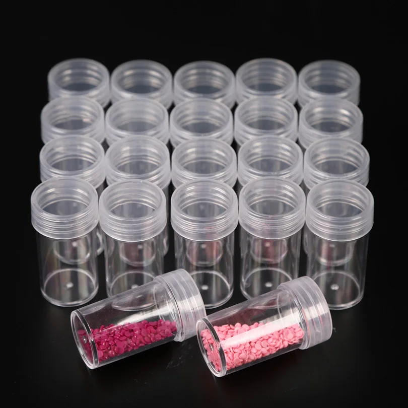2/10/20/60/90 Bottles Diamond Painting Accessories Storage Jars