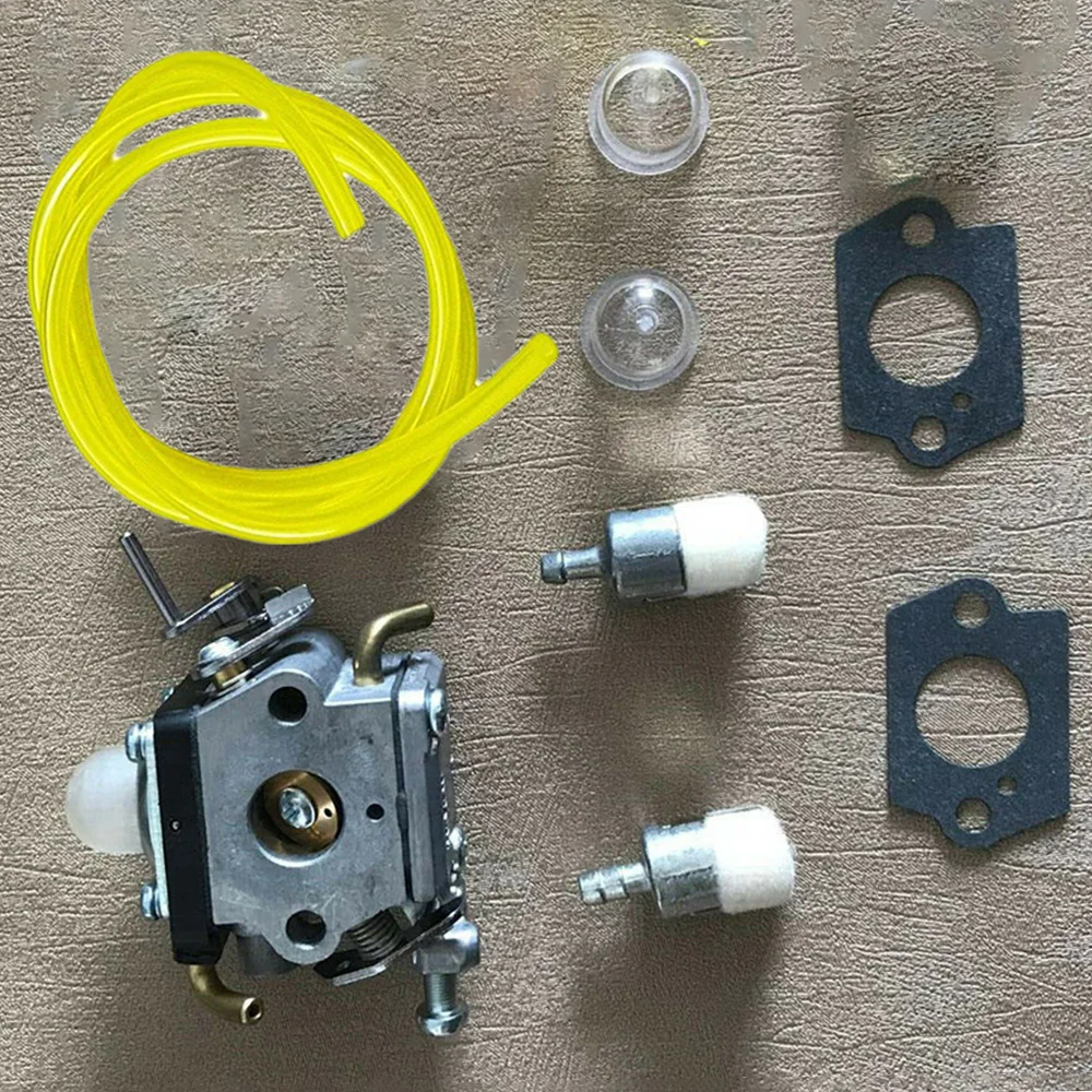 Carburador para Husqvarna Linha de Combustível Trimmer Carburador Gaxetas Primer Lâmpadas Filtros Combustível 122c 122ldx 574386701 581734301 8 trimmer carburador gaxetas linha de combustível primer lâmpadas filtros combustível