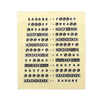 

2 Pcs Musical Scale Sticker Durable Professional GW09 Decals for Guitar Musical Instrument Bass Beginner