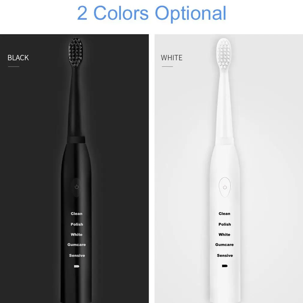 Powerful Electric Toothbrush Rechargeable Ultrasonic Washable Electronic Whitening Waterproof Teeth Brush Powerful Electric Toothbrush Rechargeable Ultrasonic Washable Electronic Whitening Waterproof Teeth Brush
