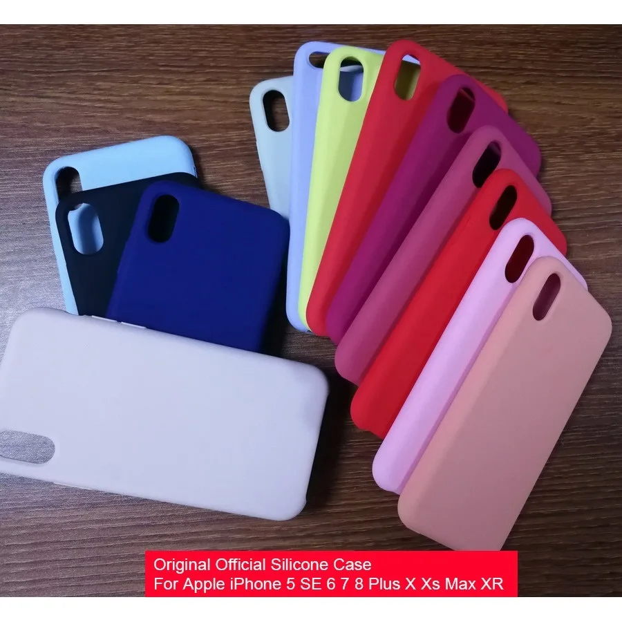 

Original Official Silicone Cases For Apple iPhone X Xs XR 11 Pro MAX case Logo for Apple iPhone 6 7 8 11 XI pro max case cover