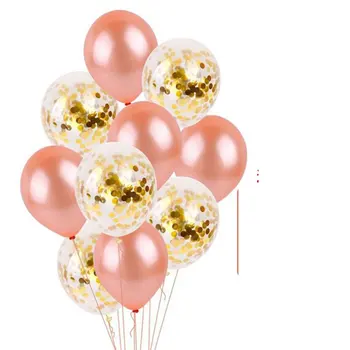 

Beautiful 10PCS/SET 10 Inch Clear Sequins Confetti Balloons DIY Romantic Wedding Engagement Party Events Decoration