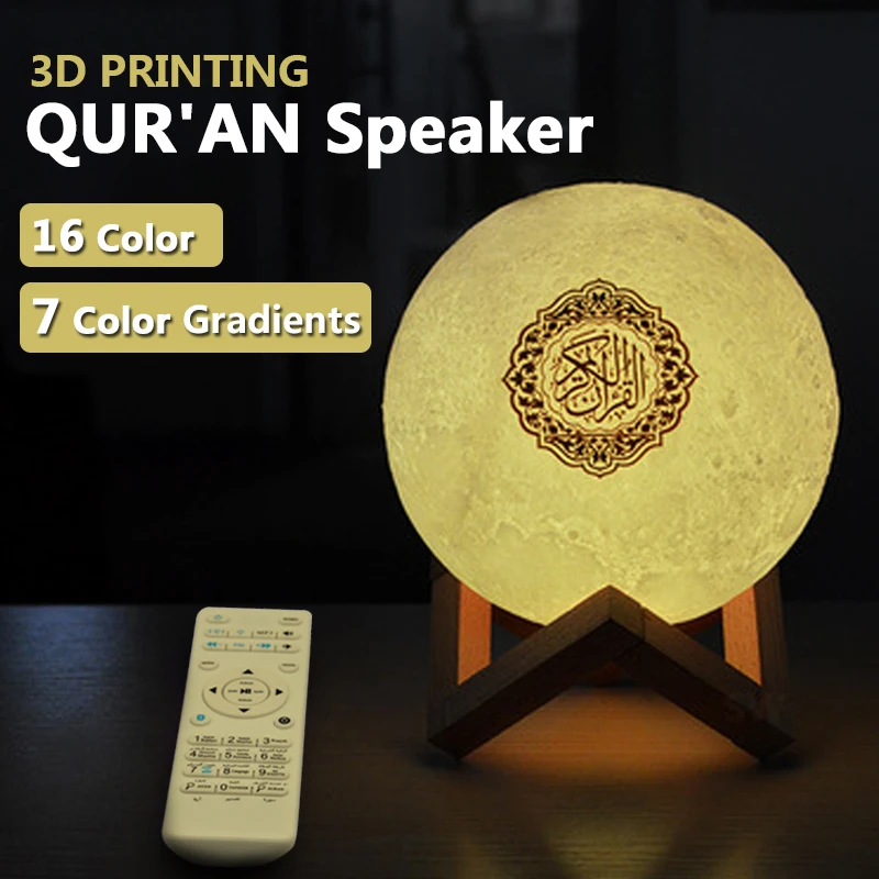 Wireless Bluetooth Speaker Colorful Moonlight LED Light Portable Column