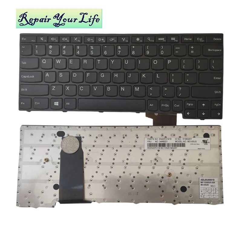 Клавиатура для ноутбука NE/Norsk для dell E5550 Precision 15 17 7510 7710 DCFRG6 NSK-LL0BC 0N PK1313M1B17 с подсветкой черный