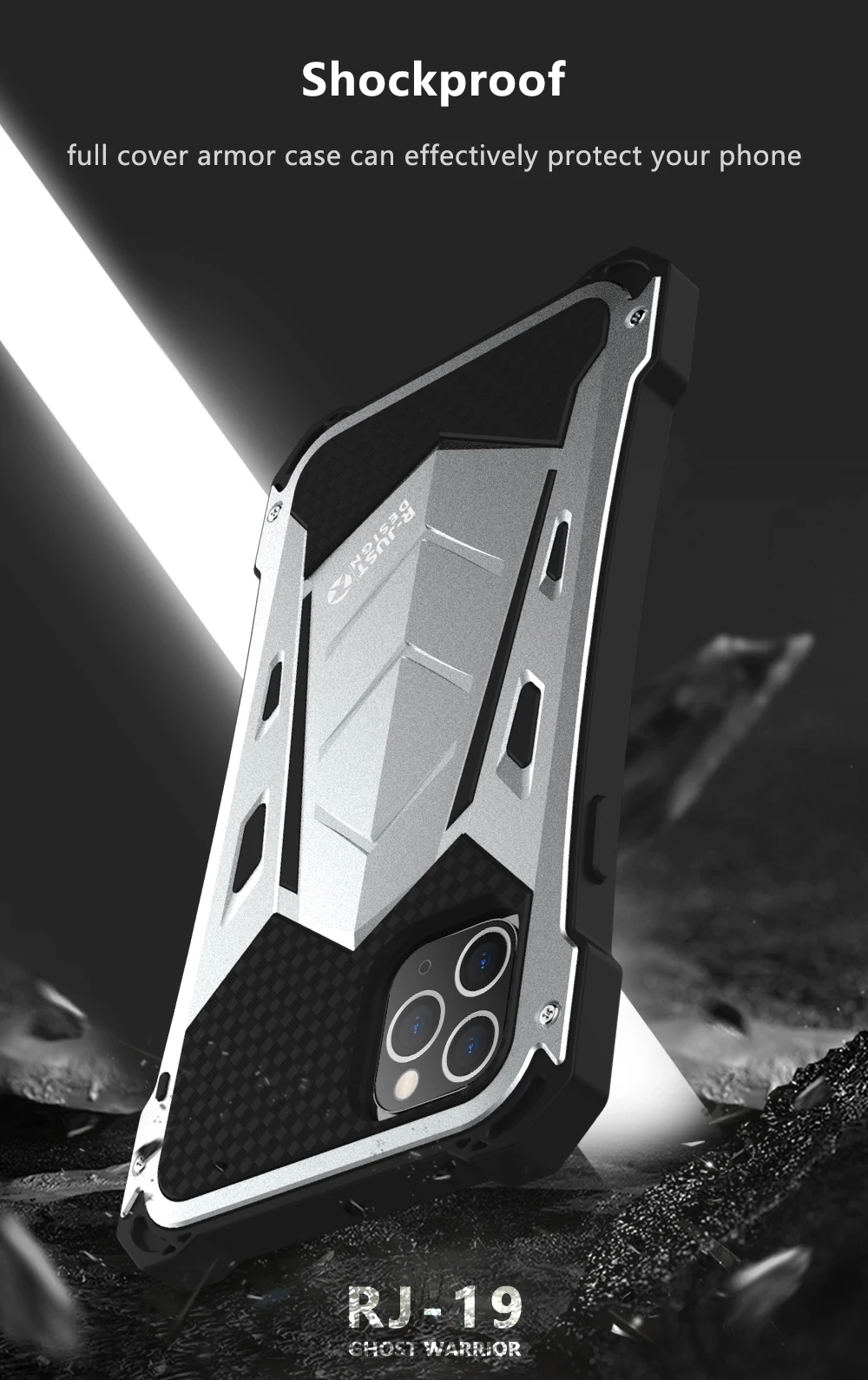 Для iPhone 11 Pro Max чехол Роскошный Алюминиевый сплав ТПУ Гибридный сверхмощный противоударный Броня чехол для телефона iPhone 11 задняя крышка
