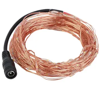 

DC 12V 10m Led String Lights Powered Outdoor Warm White/RGB Copper Wire Christmas Festival Wedding Party Decoration
