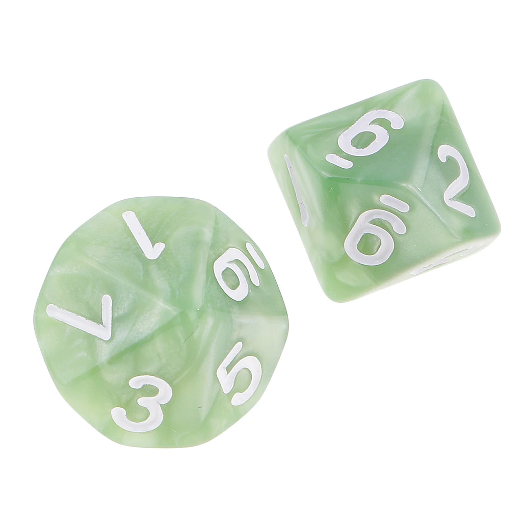 10PCS D10 Polyhedral Dice 10 Sided Dice for Dungeons and Dragons Table Game Board Game Dice Party Gambling Dices 