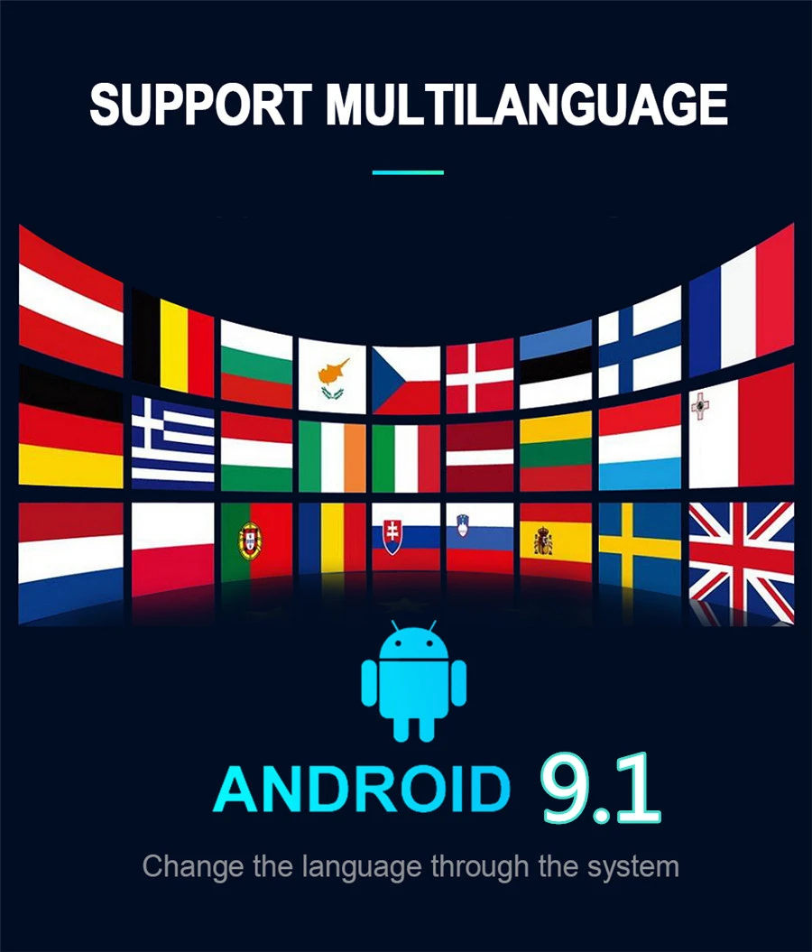  10.1'' Android 9.1 Quad-core RAM 2GB ROM 32GB Car Stereo Radio GPS WIFI 3G 4G BT DAB Mirror Link OB