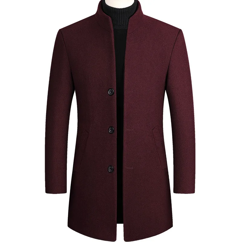 Autumn Winter Men Wool Coat Blends Coats New Solid Color High Quality Casual Men Jacket Wool Jacket Luxurious Brand Men Clothing Autumn Winter Men Wool Coat Blends Coats New Solid Color High Quality Casual Men Jacket Wool Jacket Luxurious Brand Men Clothing