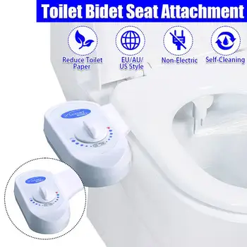 

Non-Electric Toilet Seat Water Sprinkler Bathroom Mechanical Bidet Fresh Water Nozzle Double Sprinkler Toilet Washing Washer