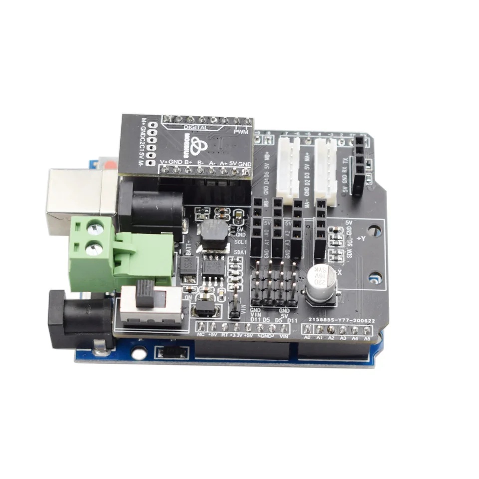 TB6612 Motor Driver Board for Arduino Self-balancing Robot Car Chassis Reserved HC-06 MPU6050 Ultrasonic Sensor