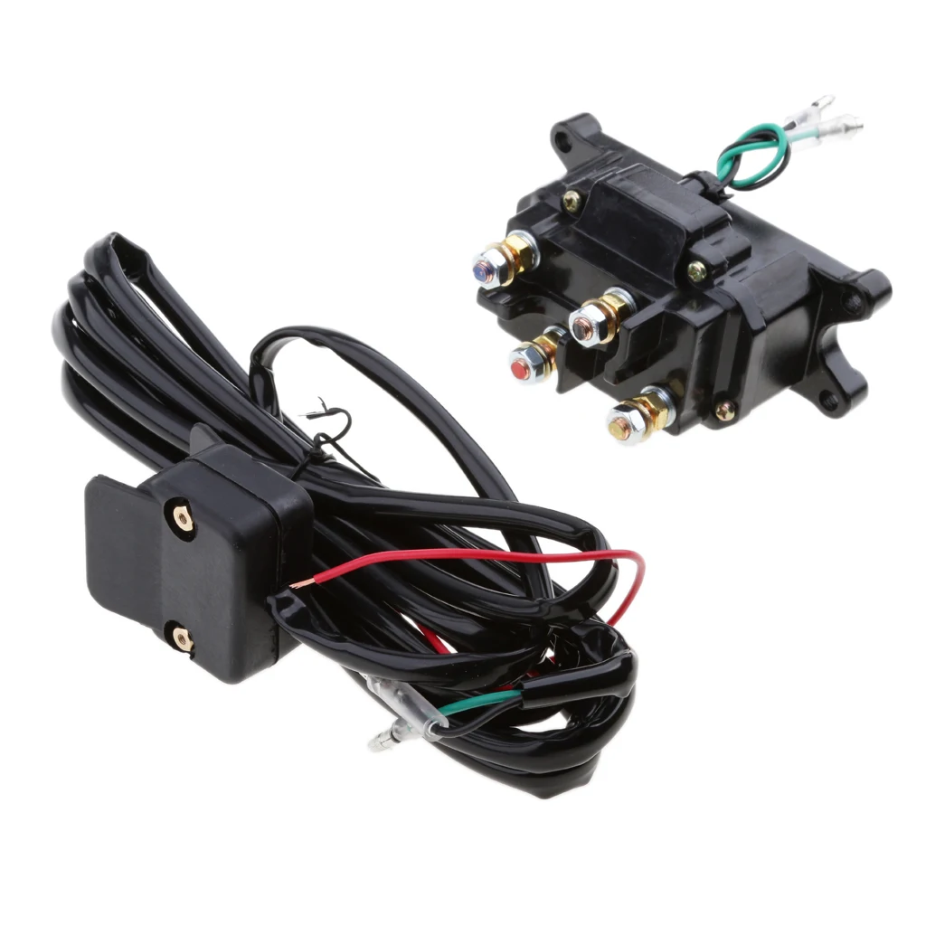 12V соленоидное реле контактор с лебедкой рокер Thumb Switch для ATV UTV