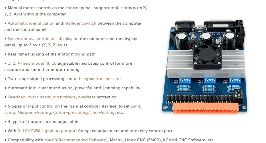 SAVEBASE CNC Комплект с TB6600 3 Оси Набор стандартная версия драйвер платы Nema16 40oz-in шаговый двигатель 12 В 10A импульсный источник питания