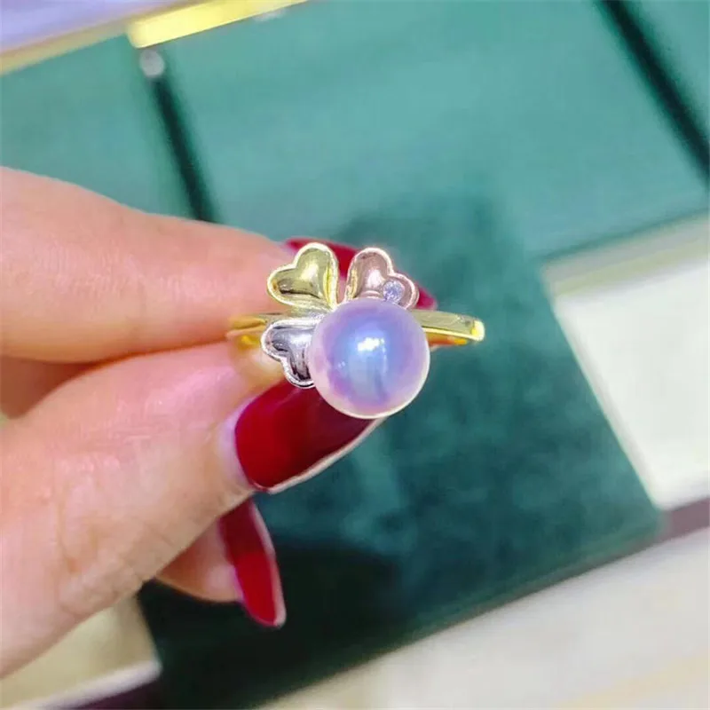 Luxury Pearl Rings Settings S925 Sterling Silver Findings Women DIY Handmade Accessory Components No | Украшения и аксессуары