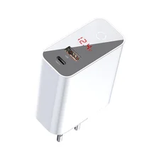 Светодиодный usb-дисплей Baseus, зарядное устройство для мобильного телефона, адаптер питания для iPhone, samsung, huawei, xiaomi, настенная розетка для быстрой зарядки, штепсельная вилка европейского стандарта PD3