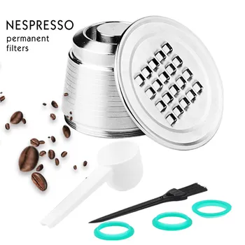 

Stainless Refillable Capsule Nespresso Coffee Permanent Filters Reusable Capsules Cafe Filtre Kahve Filtresi Mutfak Aksesuarlari