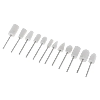 

12 Pieces Felt Burrs Shank Polishing Grinding For Rotary Tool Polisher