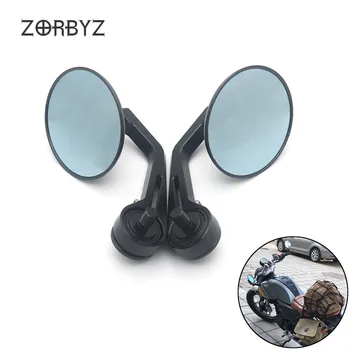 

ZORBYZ Motorcycle Black Aluminium Handle Bar End Side Rearview Mirror 10mm Thread Inside For Aprilia CR150