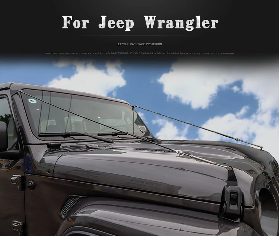 1 SHINEKA Protective Frames For Jeep Wrnagler JL Accessories 2018 Obstacle Eliminate Rope Protector Deflect Hanging Branches Brush