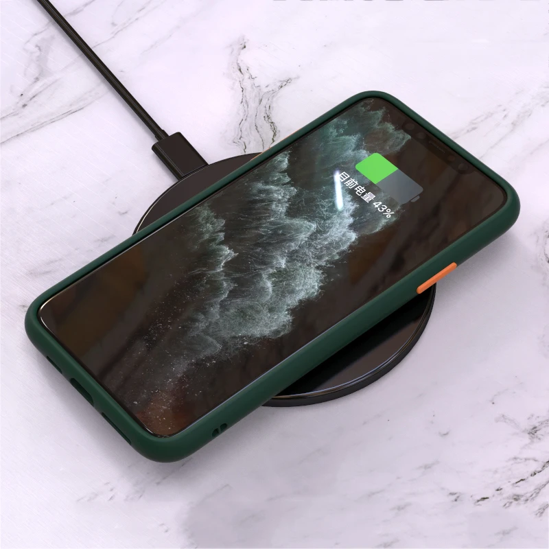 Противоударный чехол бампер для iPhone 12 Mini 11 Pro Max XR X XS 7 8 Plus мягкий телефона с