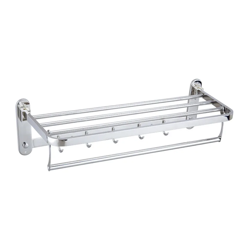 

Pure 304 Stainless Steel Towel Rack Activity Foldable Bathroom Rack Single Bar, Parallel Bars Hardware Accessories