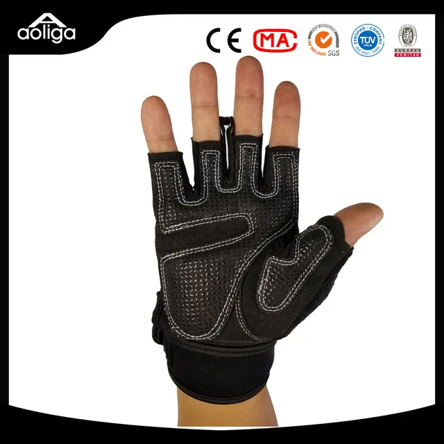US $9.56 Fitness Gloves Men And Women Breathable Dumbbell Apparatus Power Training Half Finger Bracer Anti-s