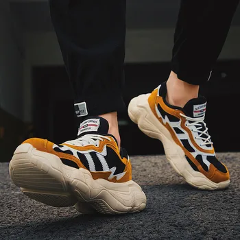 

Cool tide men's sports shoes frosted mesh comfortable breathable men's casual shoes platform shoes shockproof wear men's shoes