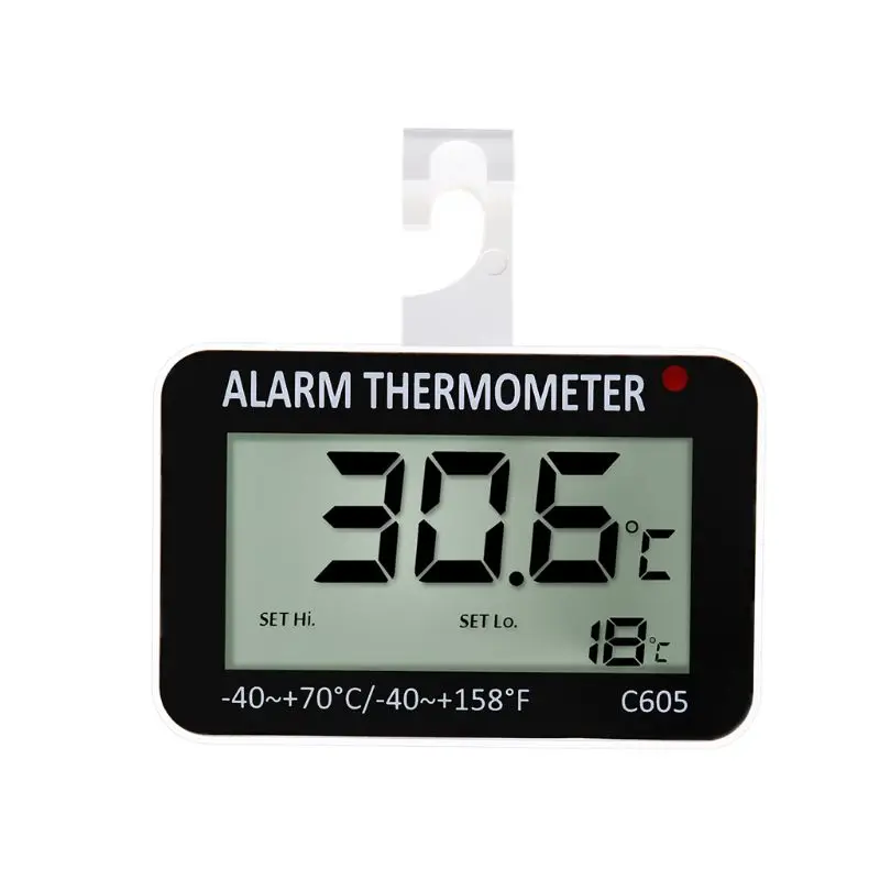 US Digital Freezer/Fridge Thermometer with Magnet and Stander Freezer LED Alarm 
