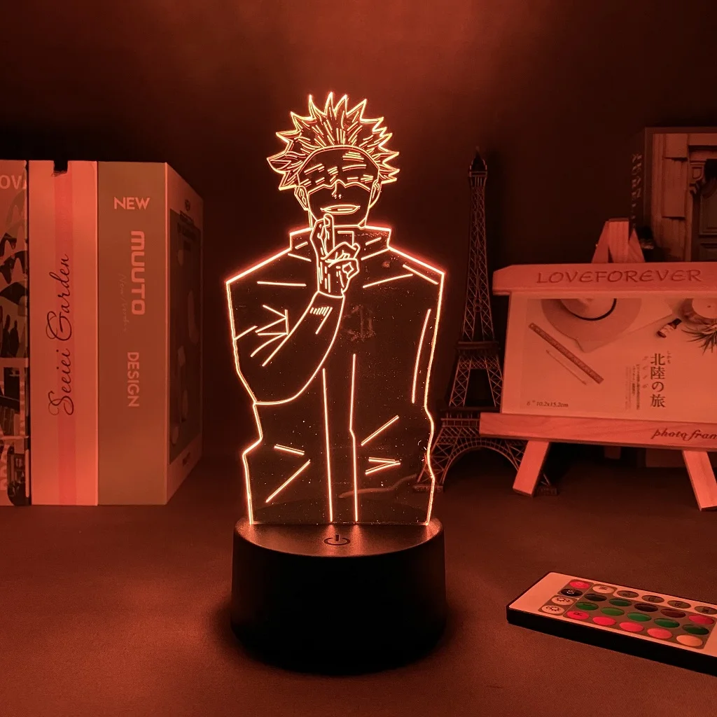 Anime Jujutsu Kaisen Light Satoru Gojo Holiday Gift Manga Kids Bedroom Decoration Table Lamp 3D Lamp Satoru Gojo ANMIT night light lamp